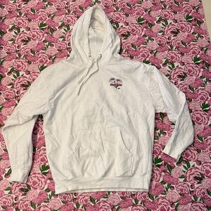 White Graphic Hoodie